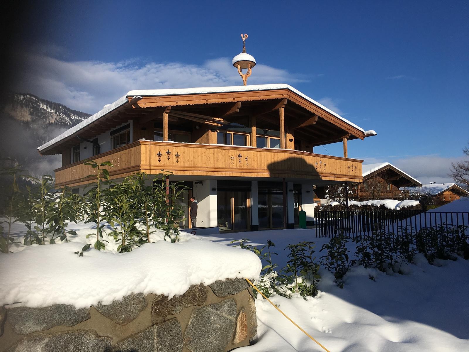 Landhaus im Winter