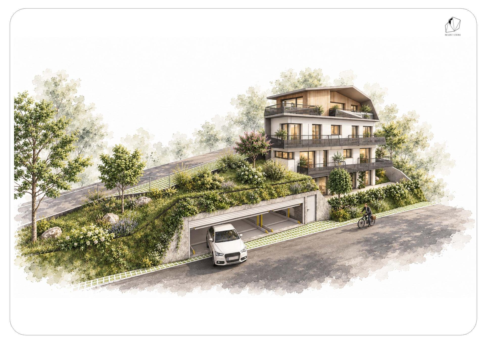 Haus 01 – Ansicht von der Zufahrt